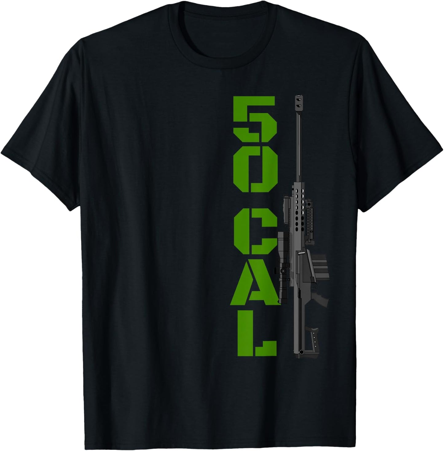 Barrett 50 Cal Gun Love 2nd Amendment Adult Pro Gun T-Shirt - T-Shirt | Black