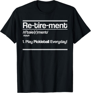 Retirement Definition Pickleball Retired Sport Player Gift T-Shirt - T-Shirt | Black