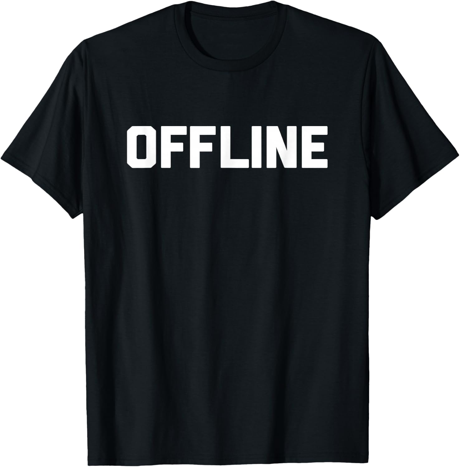 Offline funny saying sarcastic novelty humor cool T-Shirt - T-Shirt | Black