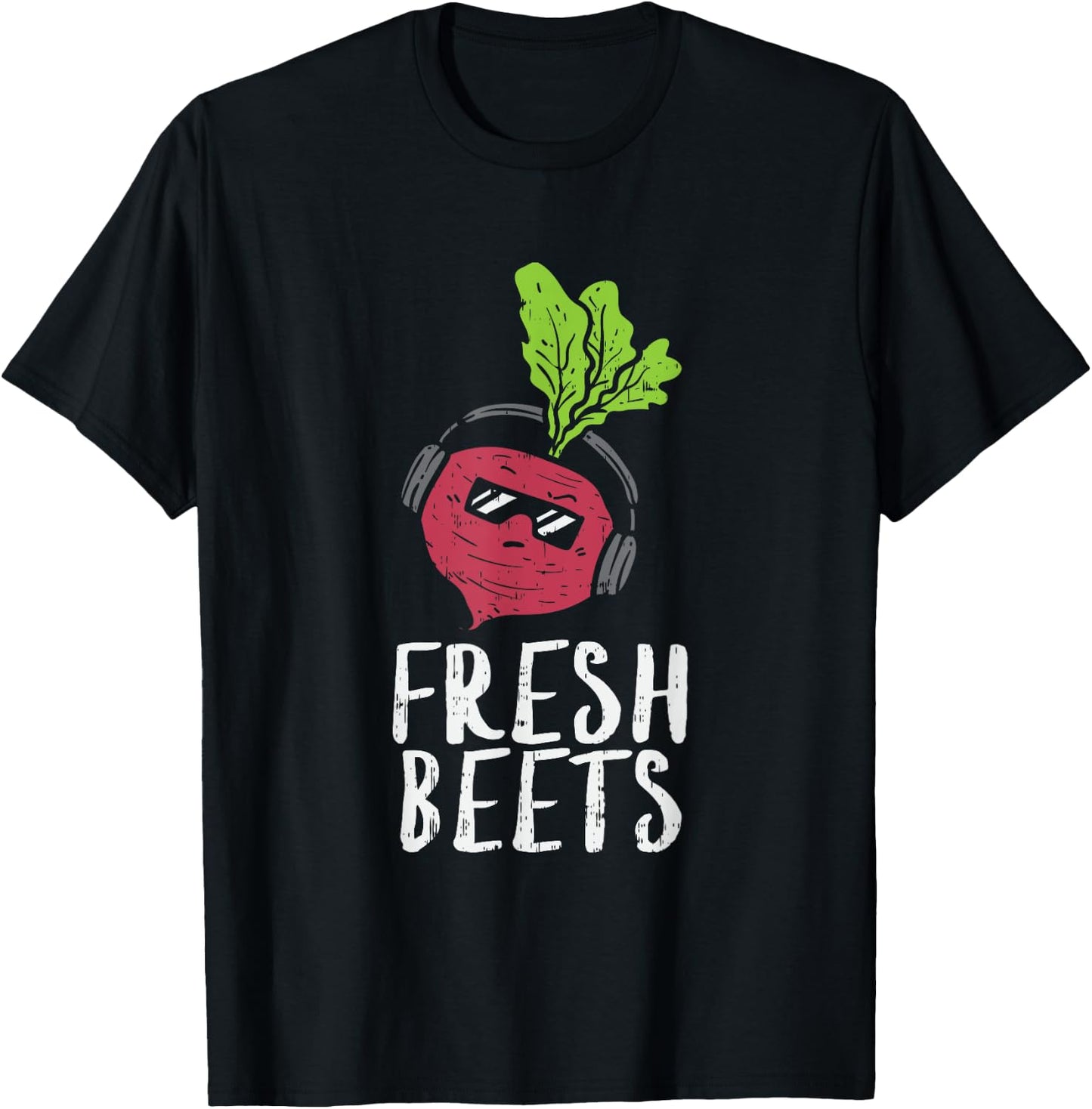 Funny Fresh Beets Vegetable Farmers Market Local Farm Food T-Shirt - T-Shirt | Black