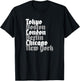 World Marathon Majors Cities T-Shirt - T-Shirt | Black