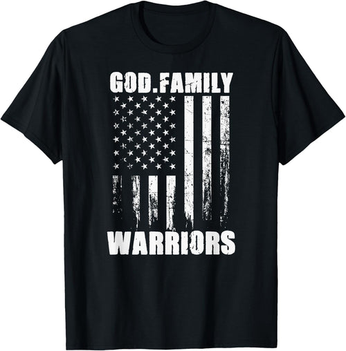 Bonham Warriors God. Family. Vintage USA Flag