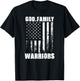 Bonham Warriors God. Family. Vintage USA Flag T-Shirt - T-Shirt | Black