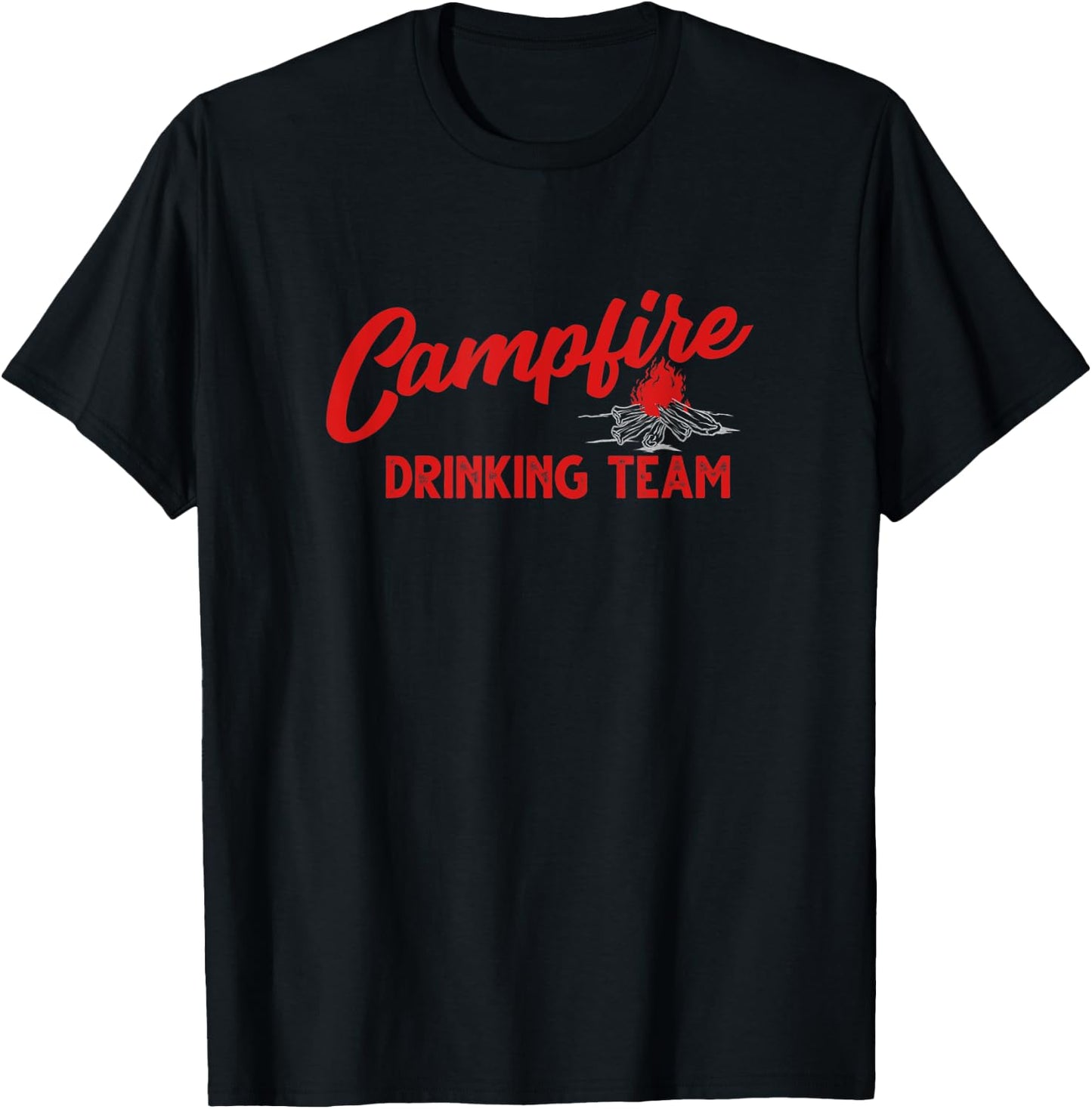 Campfire Drinking Team T-Shirt - T-Shirt | Black