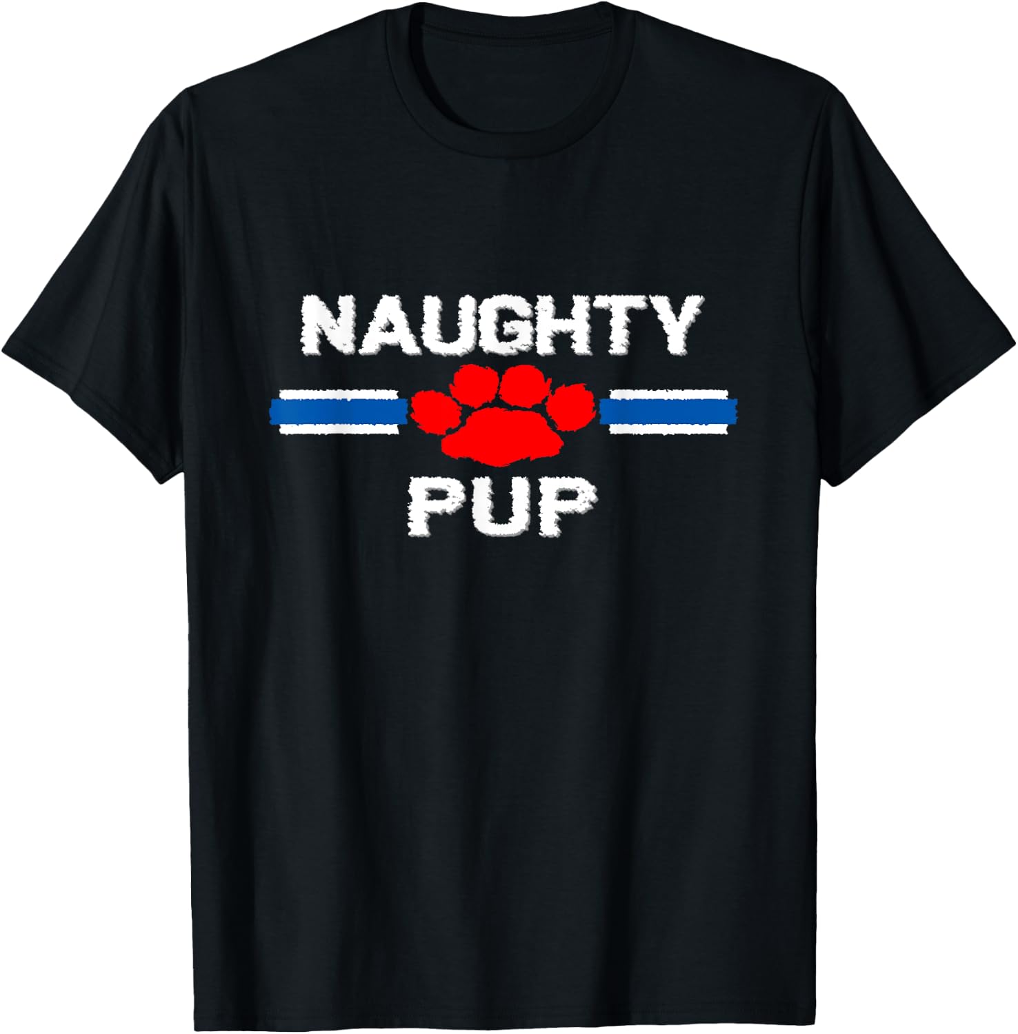 Naughty Gay Pup Shirts Puppy Play Fetish BDSM Submissive T-Shirt - T-Shirt | Black