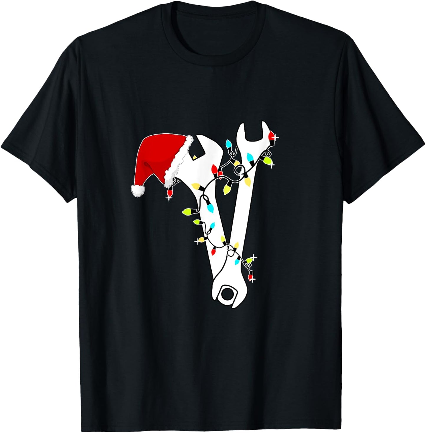 Tool Wrench Mechanic Christmas Technician T-Shirt - T-Shirt | Black
