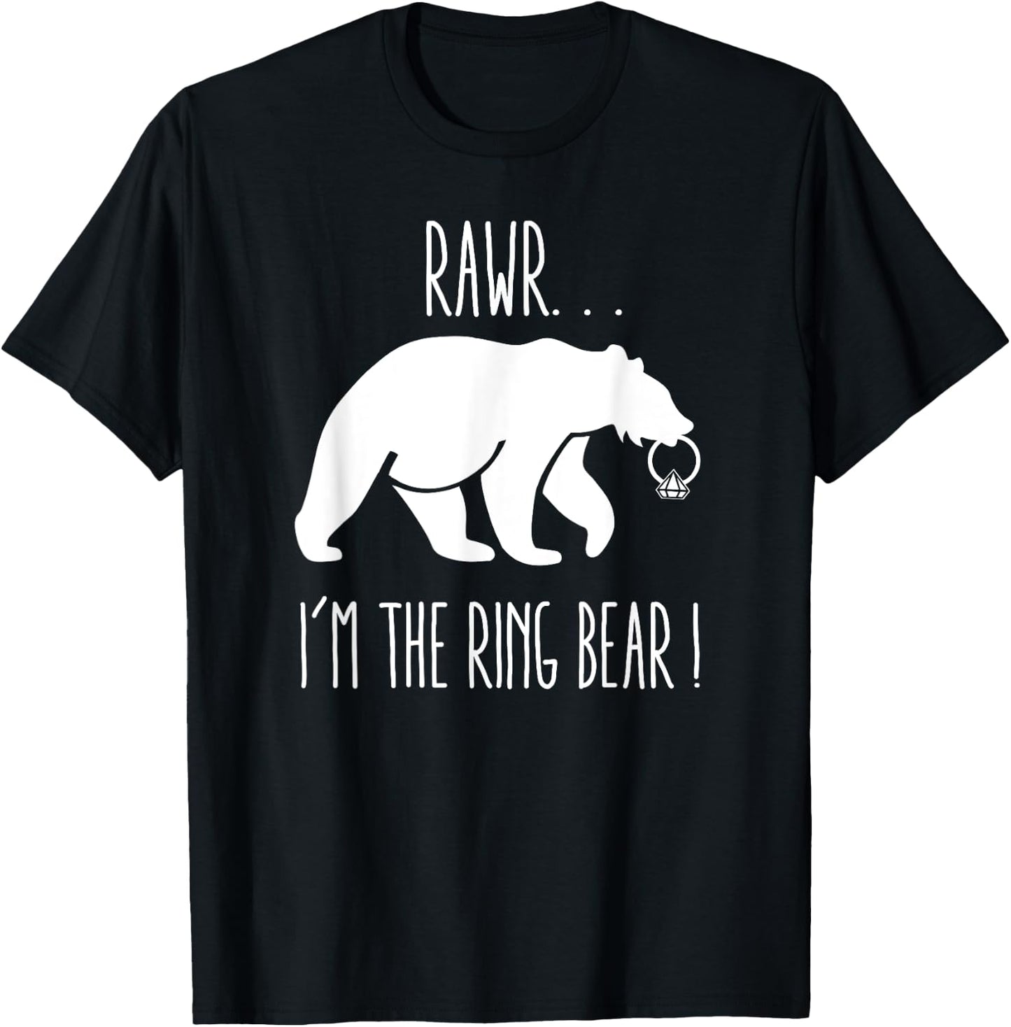 Cute Rehearsal Dinner Shirt for Ring Bearer T-Shirt - T-Shirt | Black