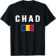 Chad Country Flag T-Shirt - T-Shirt | Black