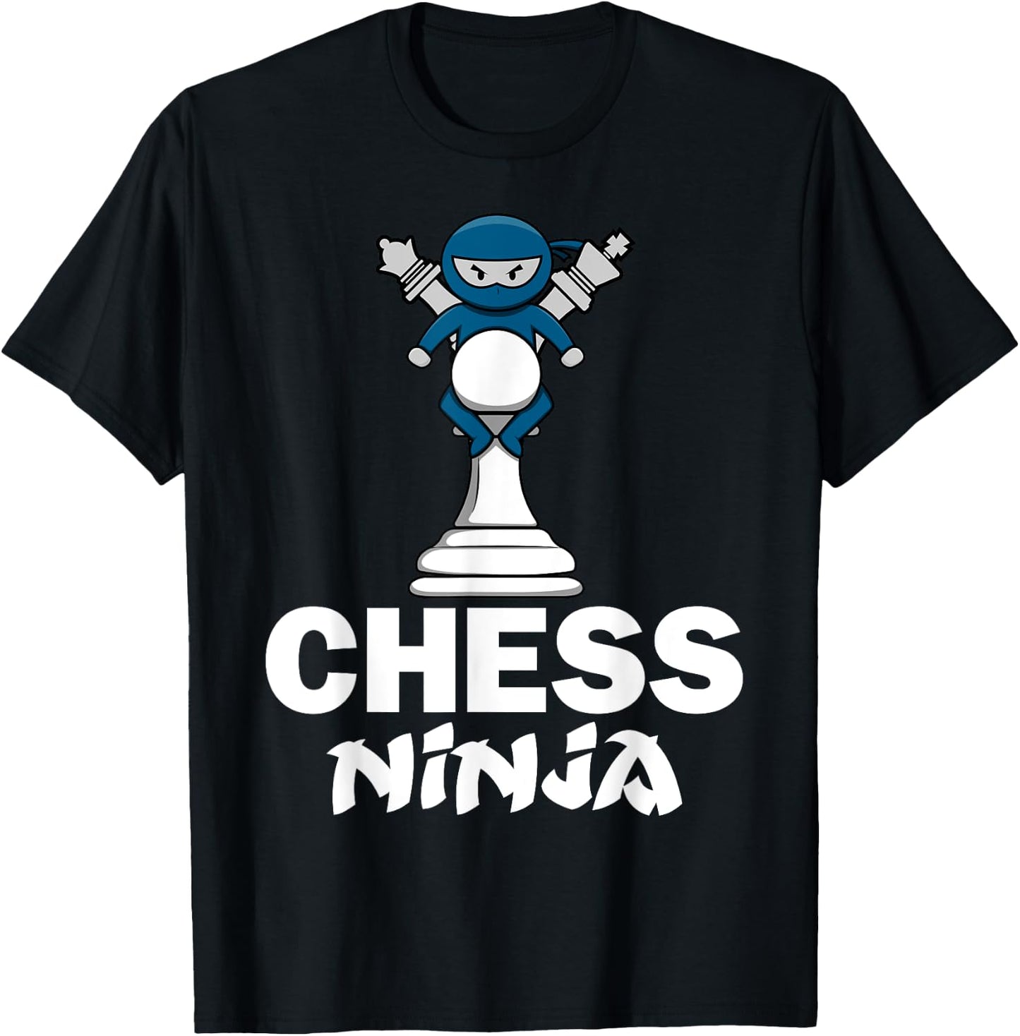 Cool Chess Design For Kids Boys Men Chess Player Chess Lover T-Shirt - T-Shirt | Black