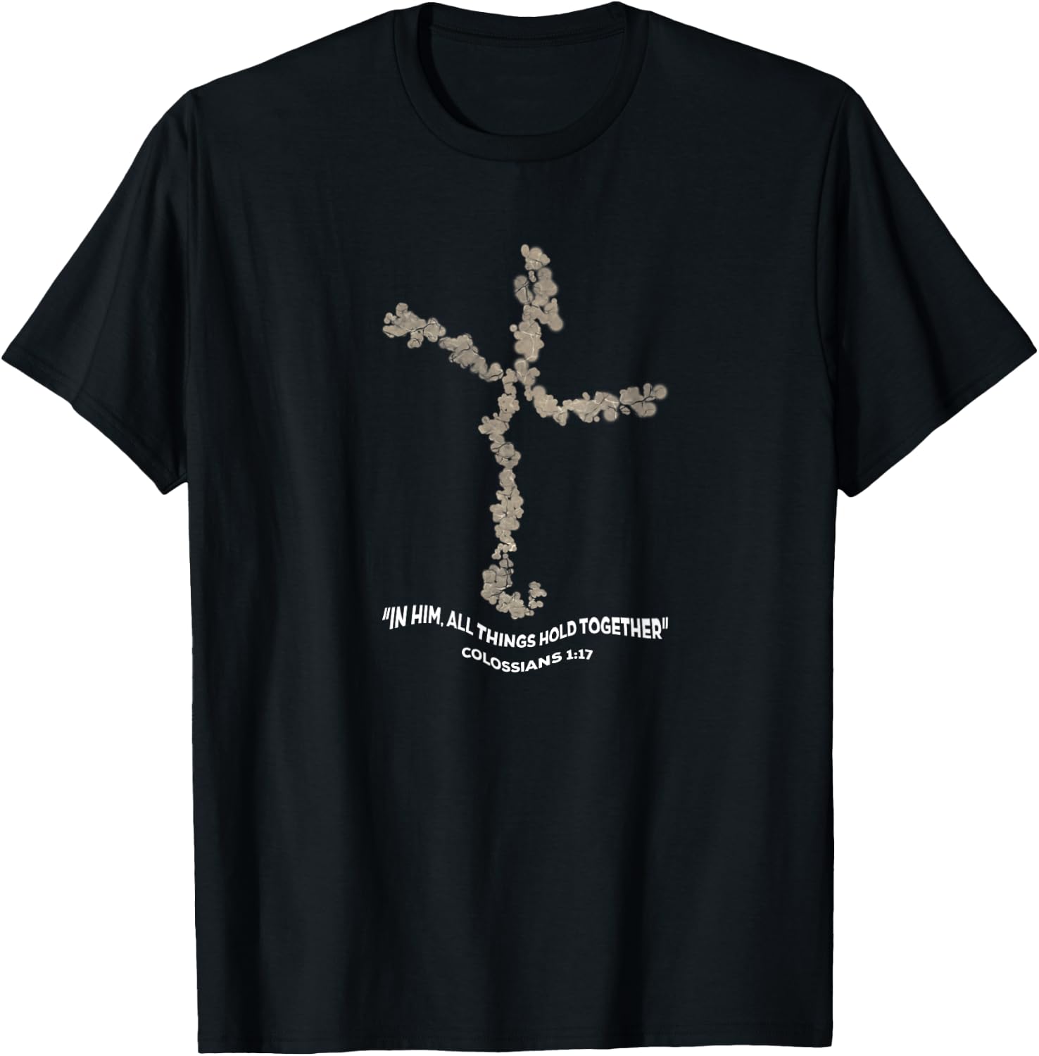 Laminin Christian Jesus Cross T-Shirt - T-Shirt | Black