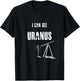 Funny and Cheeky I can See Uranus T-Shirt - T-Shirt | Black