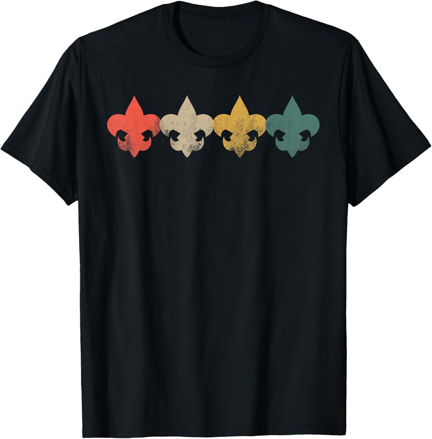 Men Women Boys Girls | Retro Vintage Scouting T-Shirt - T-Shirt | Black