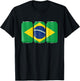 Patriotic Beer Cans Brazil w/ Brazilian Flag Men T-Shirt - T-Shirt | Black