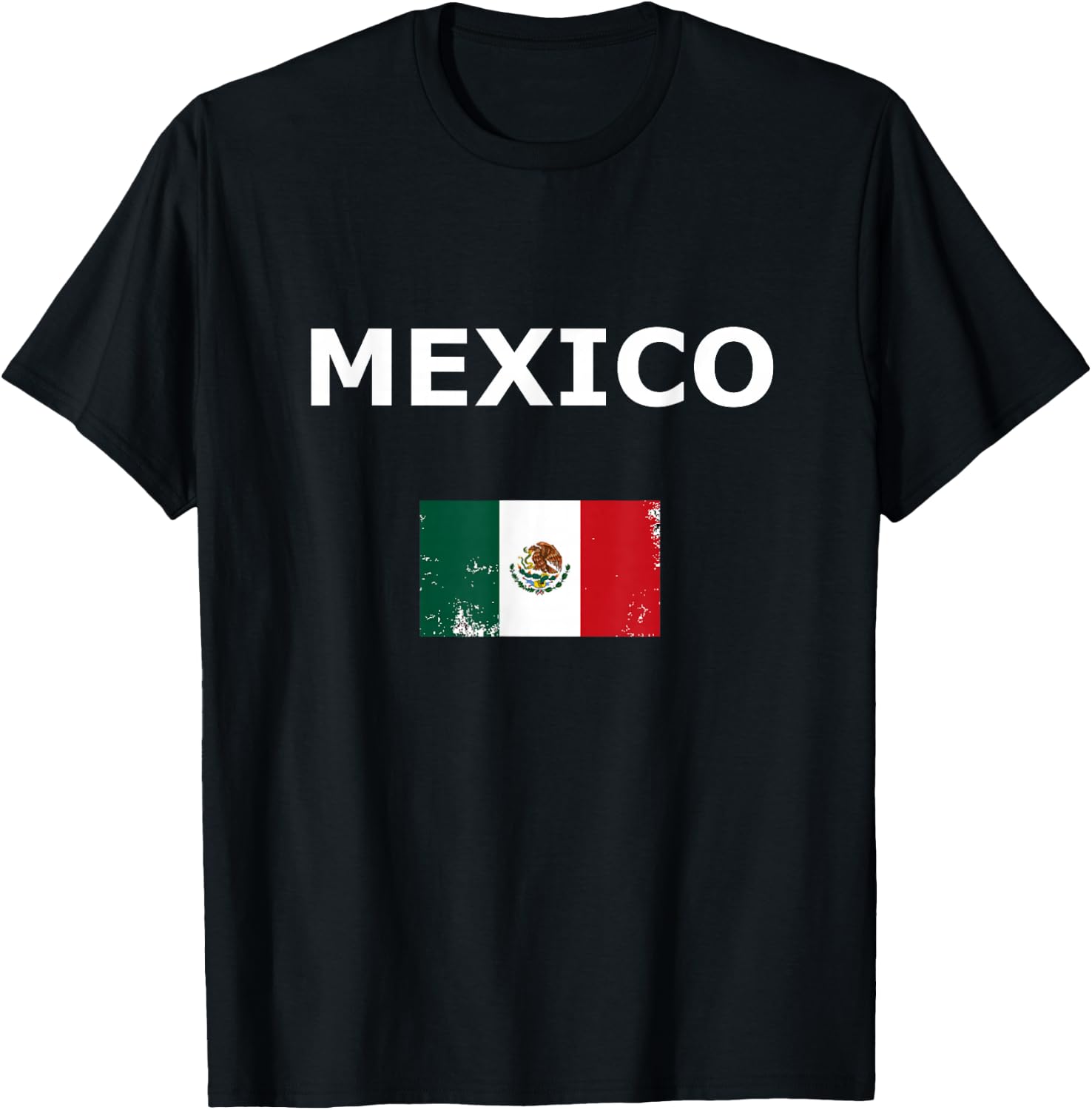 Mexico Flag and Mexican T-Shirt - T-Shirt | Black
