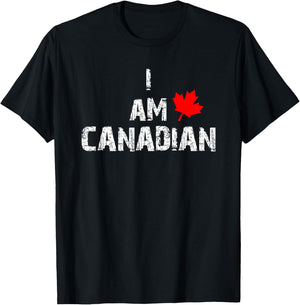 Canada Day I am Canadian Celebrate Canadian Heritage T-Shirt - T-Shirt | Black
