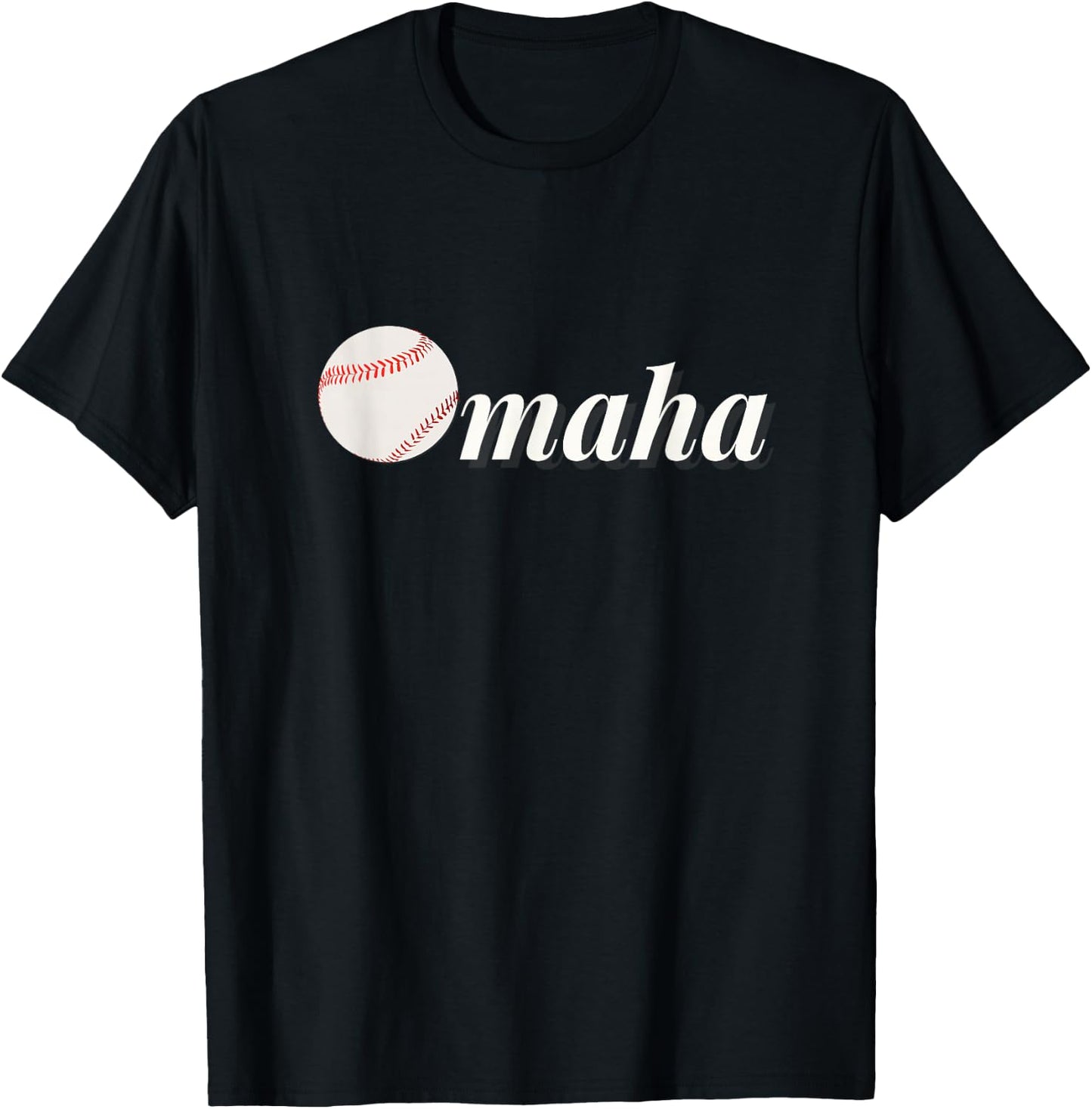 Omaha Baseball College Baseball Fans T-Shirt - T-Shirt | Black