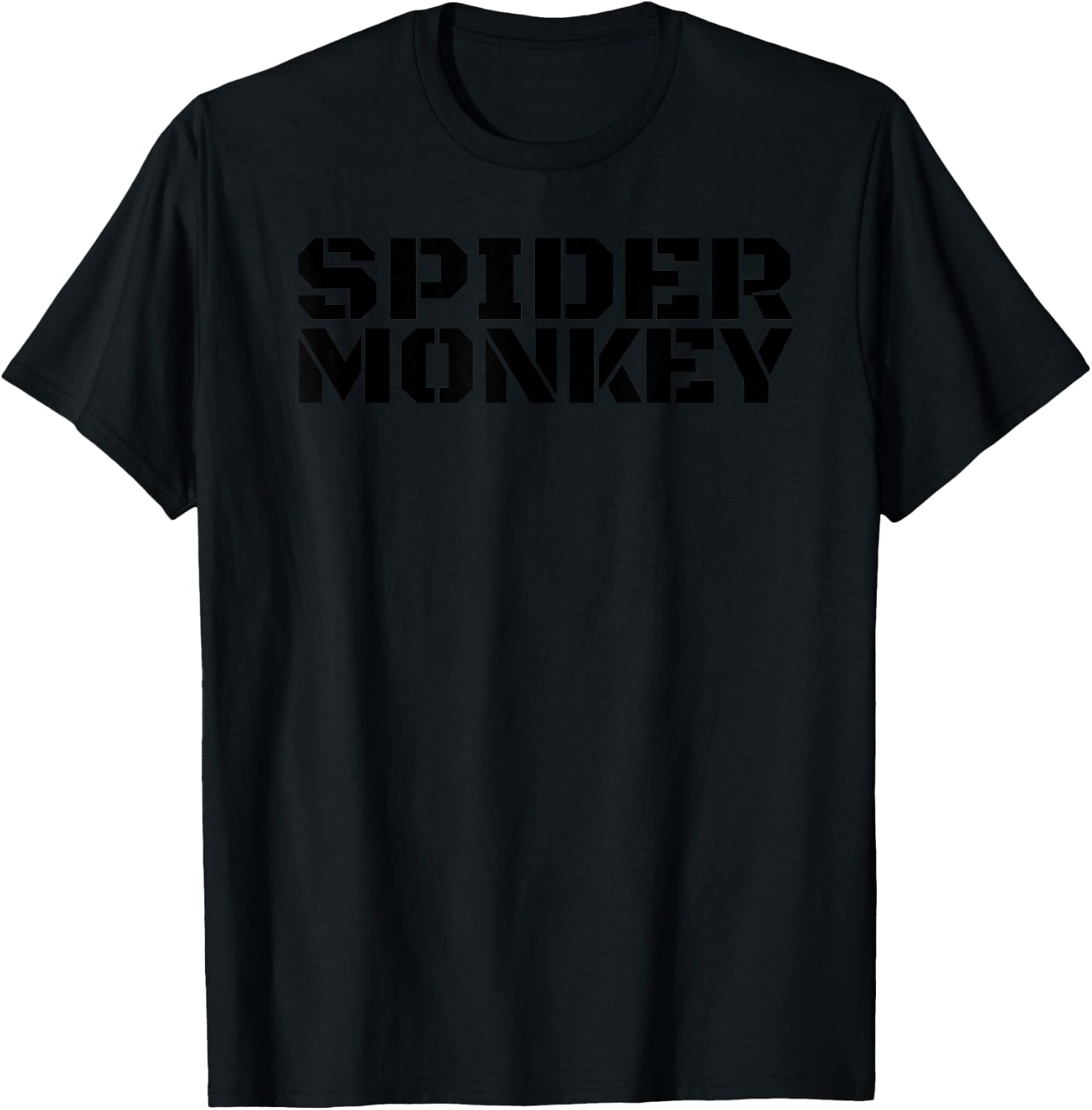 SPIDER MONKEY Shirt Funny Animal Jungle Humorous Gift T-Shirt - T-Shirt | Black