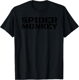 SPIDER MONKEY Shirt Funny Animal Jungle Humorous Gift T-Shirt - T-Shirt | Black