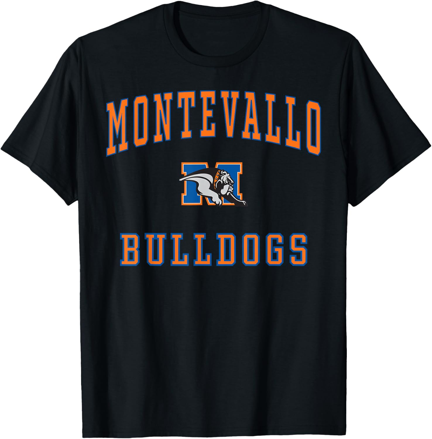 Montevallo High School Bulldogs C1 T-Shirt - T-Shirt | Black
