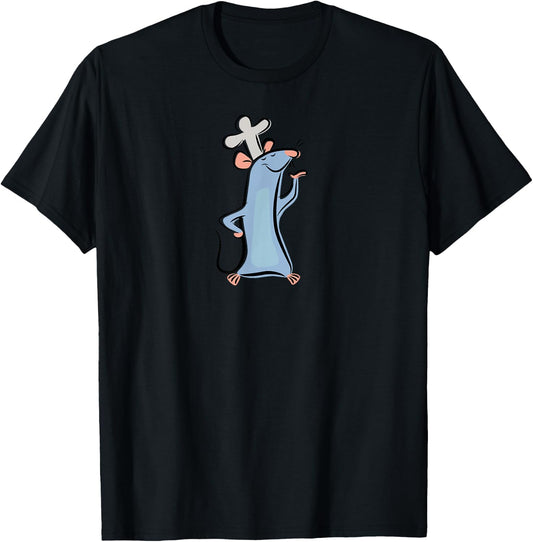 Disney Pixar Ratatouille Chef Remy Watercolor T-Shirt - T-Shirt | Black