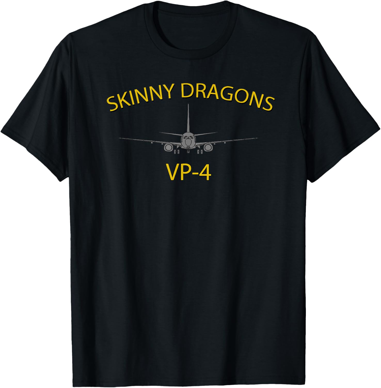VP-4 "Skinny Dragons" P-8 Poseidon Patrol Squadron T-Shirt - T-Shirt | Black