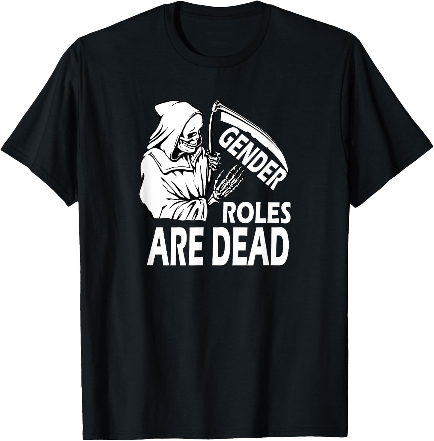Gender Roles Are Dead Equal Rights Equality Feminist T-Shirt - T-Shirt | Black