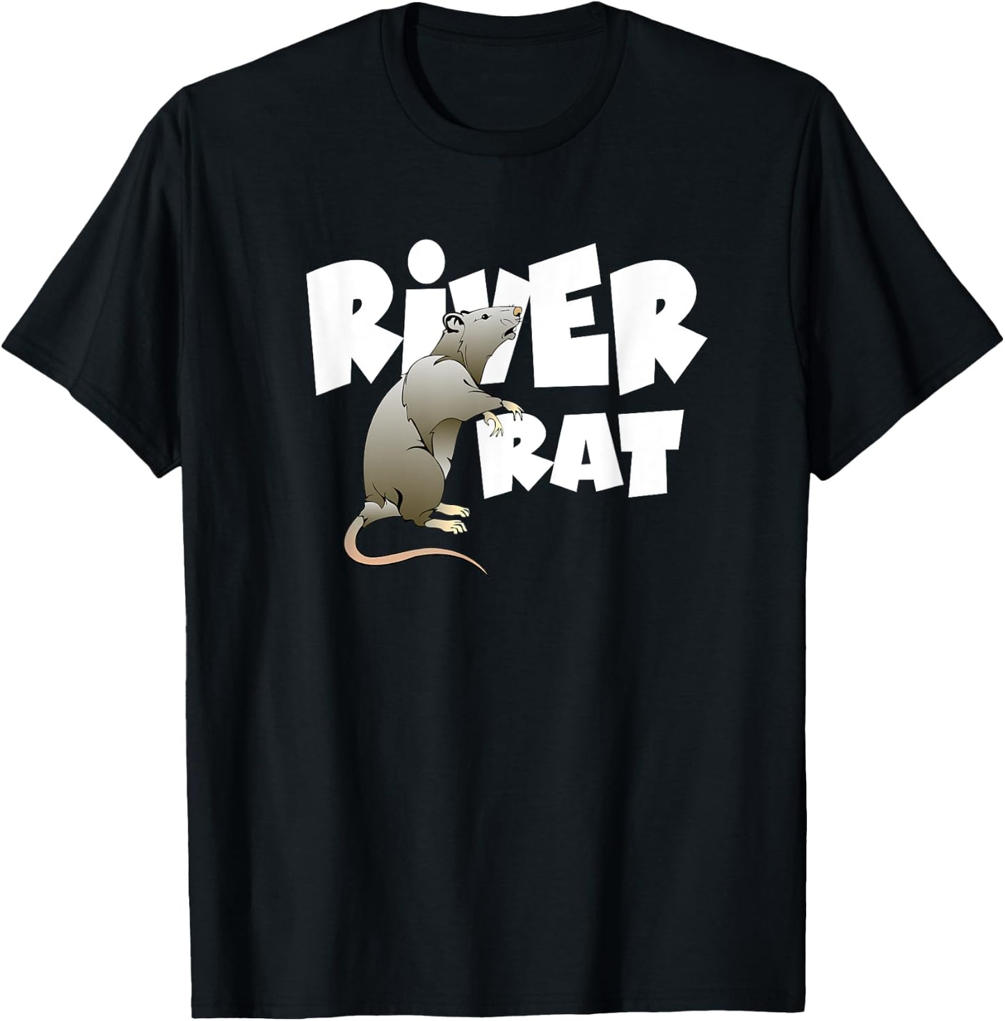 River Rafting Tubbing River Rat T-Shirt - T-Shirt | Black