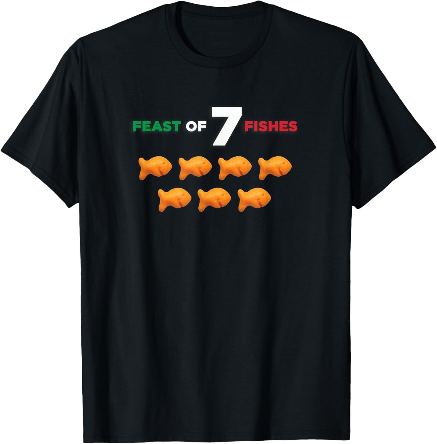 Feast of Seven Fishes T-Shirt - T-Shirt | Black