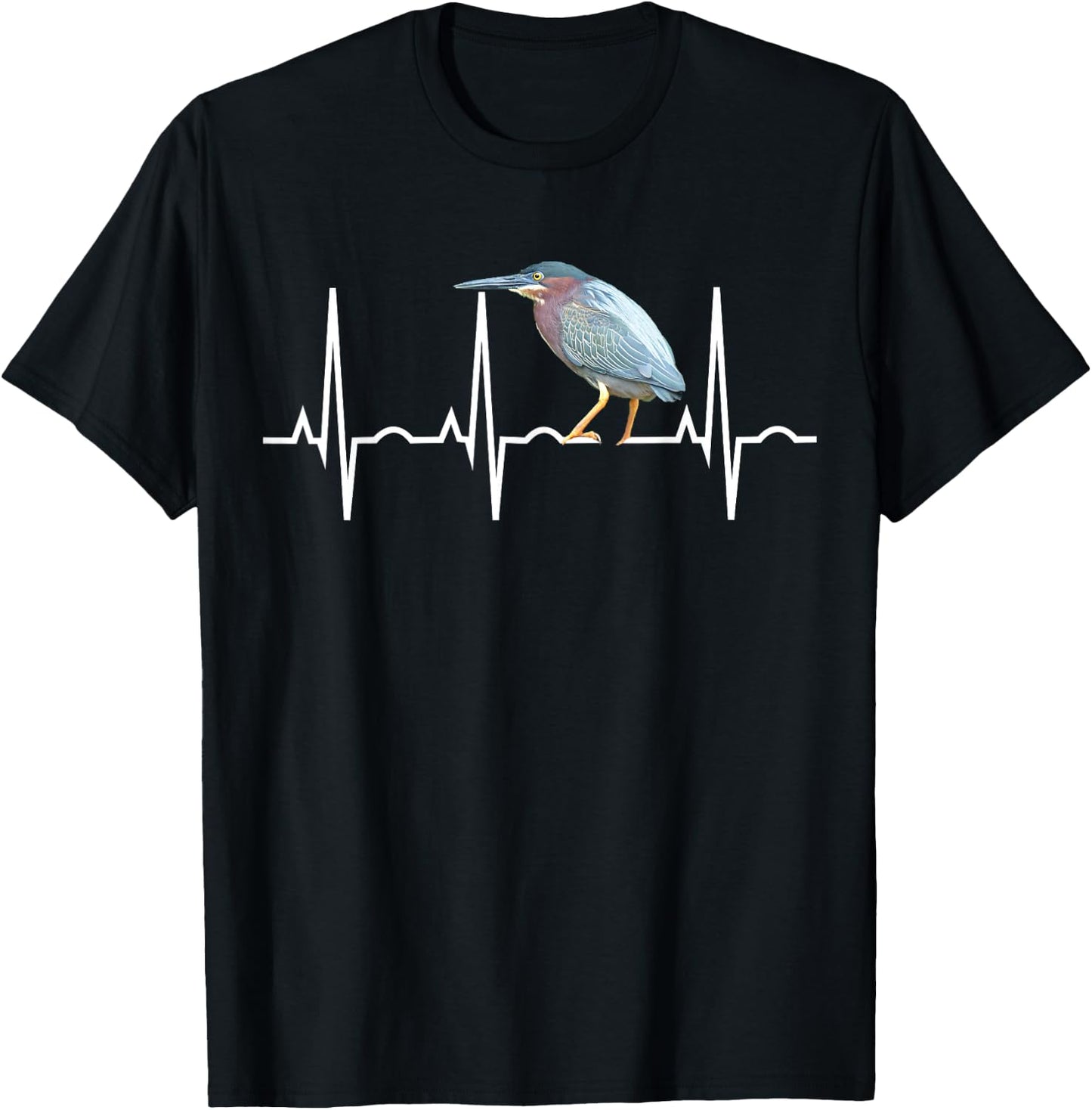 Green Heron Shirt - Green Heron Birder Gift T-Shirt - T-Shirt | Black