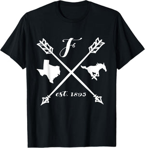 Friendswood Mustangs Arrows Texas T-Shirt - T-Shirt | Black