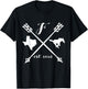 Friendswood Mustangs Arrows Texas T-Shirt - T-Shirt | Black