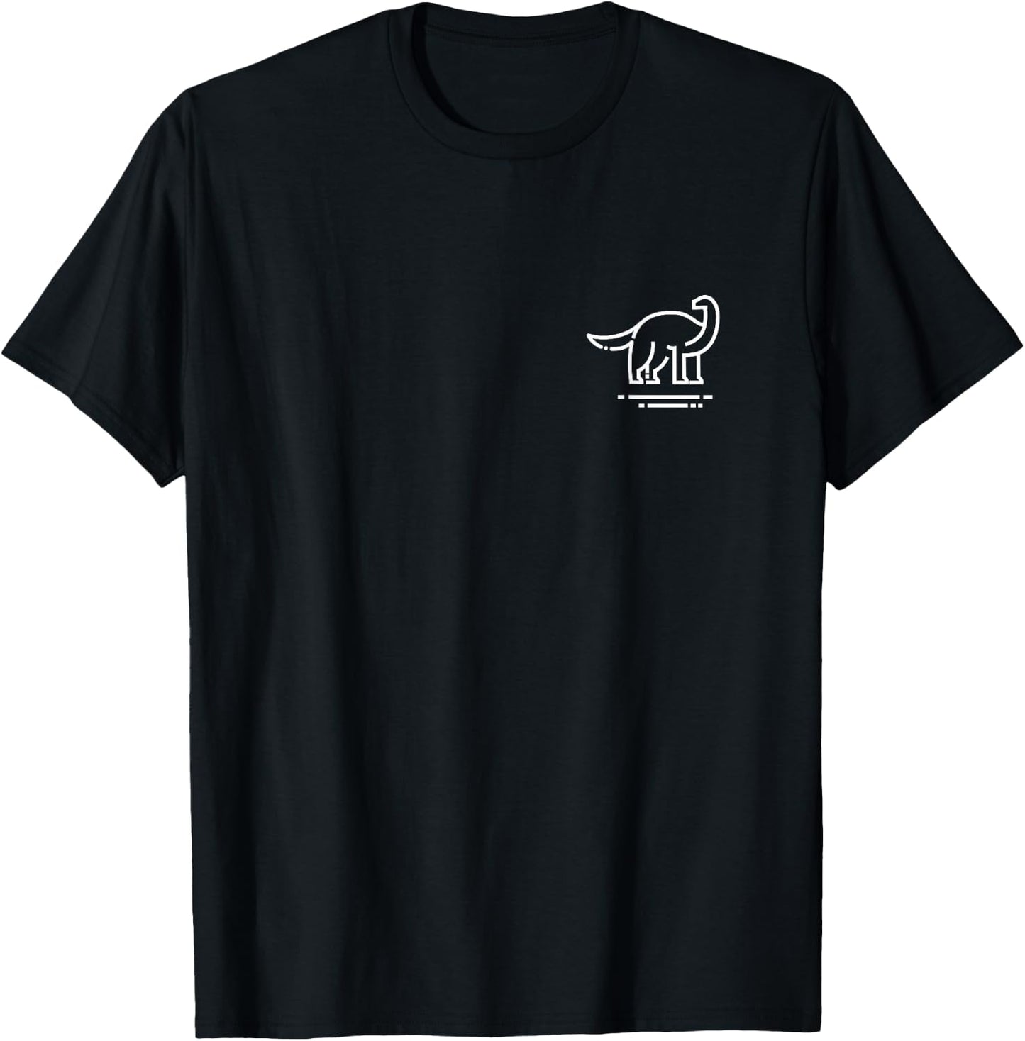 Brontosaurus Women & Kids | Dinosaur Badge T-Shirt - T-Shirt | Black