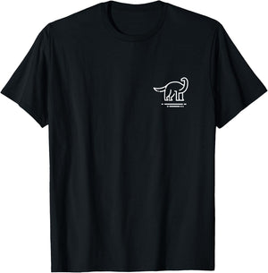 Brontosaurus Women & Kids | Dinosaur Badge T-Shirt - T-Shirt | Black