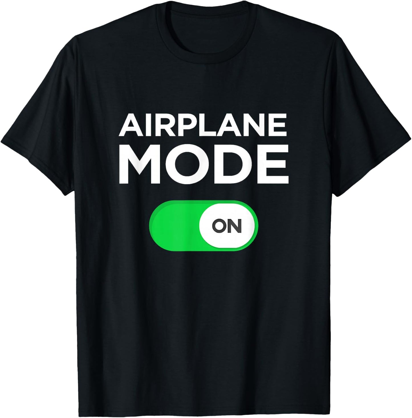 Airplane Mode on Fun Vacation Summer t Shirt Men Women Kids T-Shirt - T-Shirt | Black