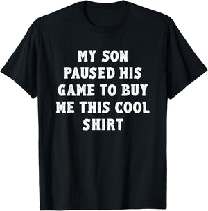 Funny Gamer Dad Father's Day Gifts from Son T-Shirt - T-Shirt | Black