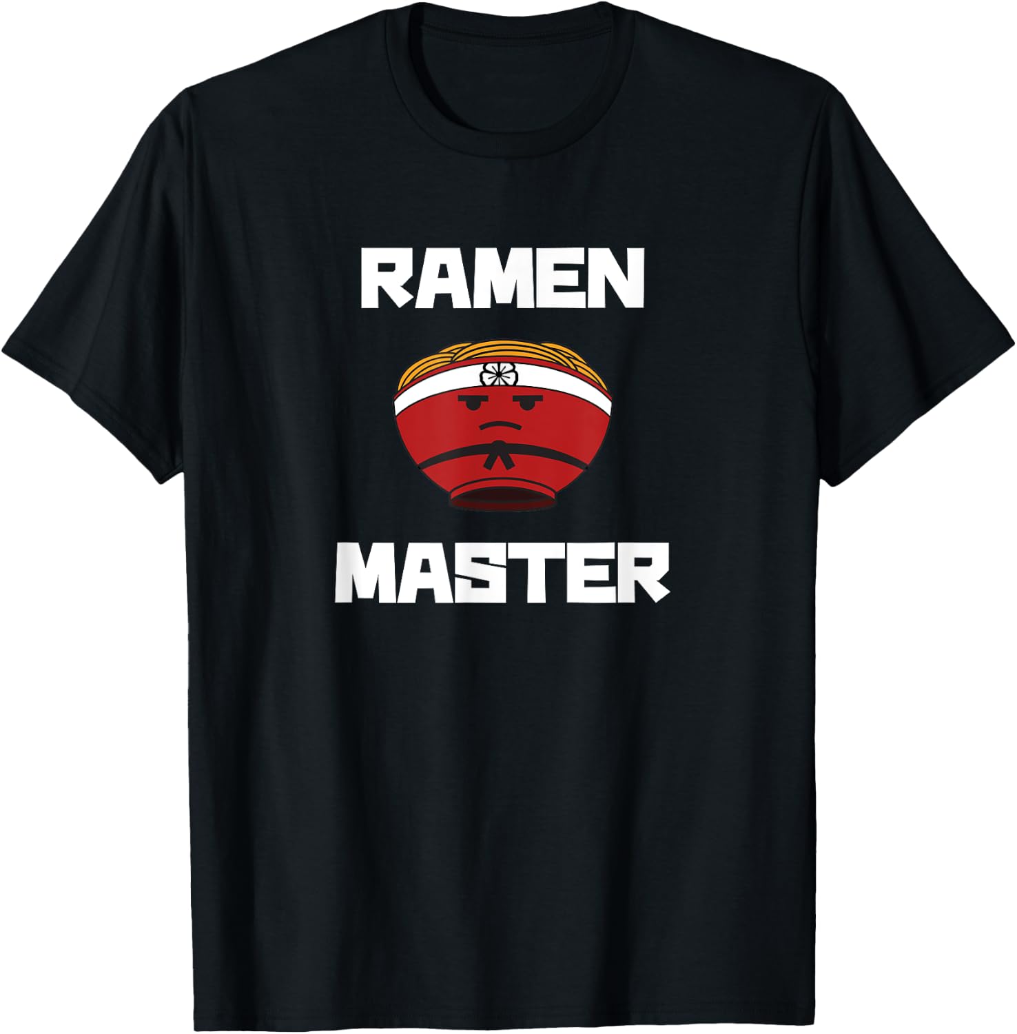 Ramen Master: Cute Funny Ramen T-Shirt - T-Shirt | Black