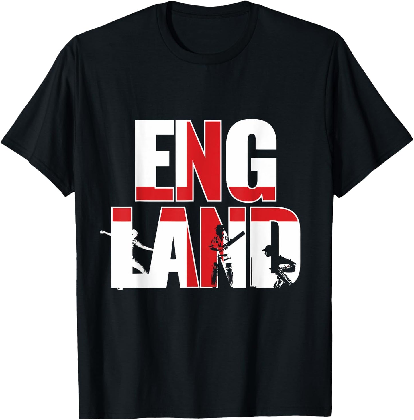 England Cricket : English 2019 National Fans Jersey T-Shirt - T-Shirt | Black