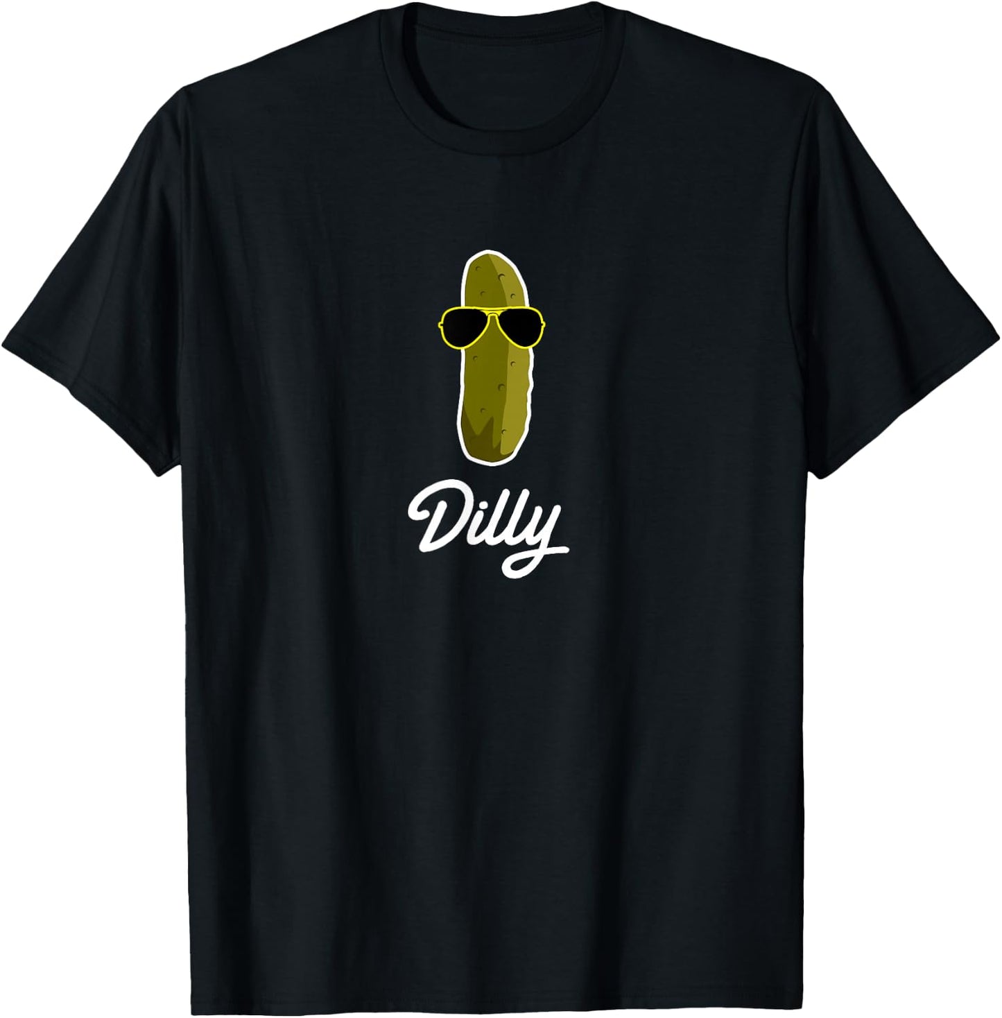 Funny Pickle Dilly Food Gift T-Shirt - T-Shirt | Black