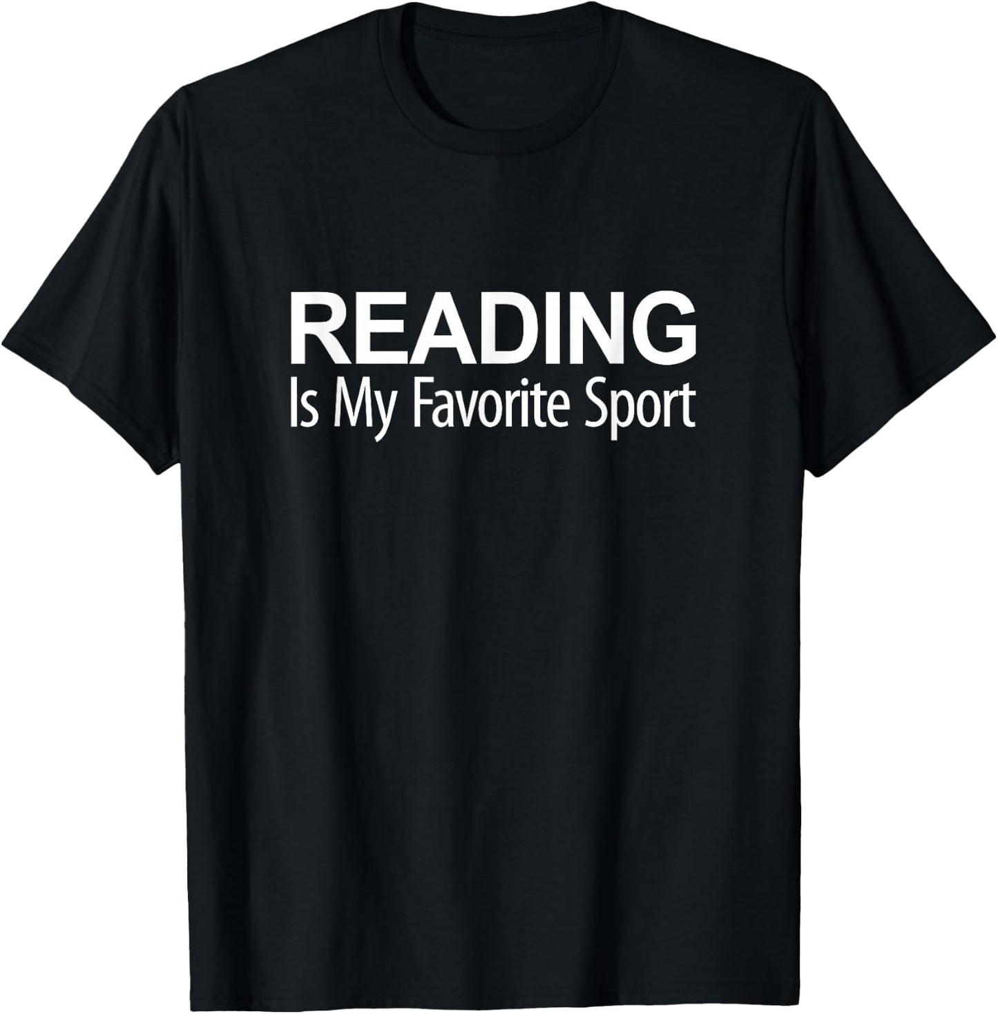 Reading Is My Favorite Sport T-Shirt - T-Shirt | Black