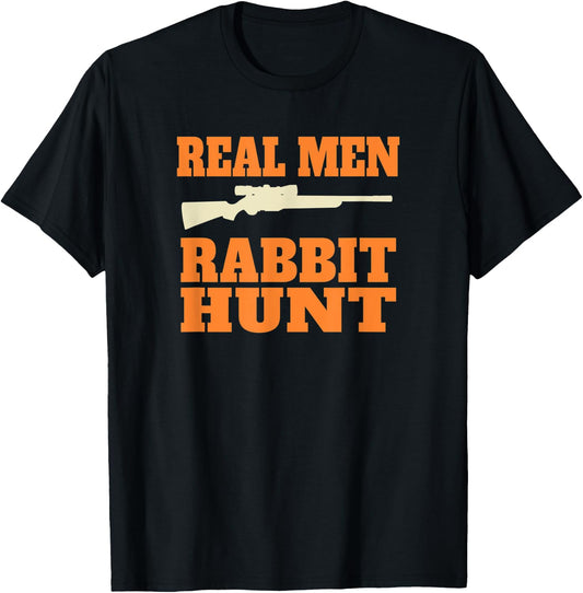 Funny Rabbit Hunting T-Shirt - T-Shirt | Black