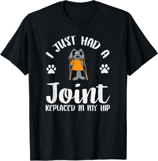Hip Replacement Prize: Funny Hip Surgery Dog Meme T-Shirt - T-Shirt | Black