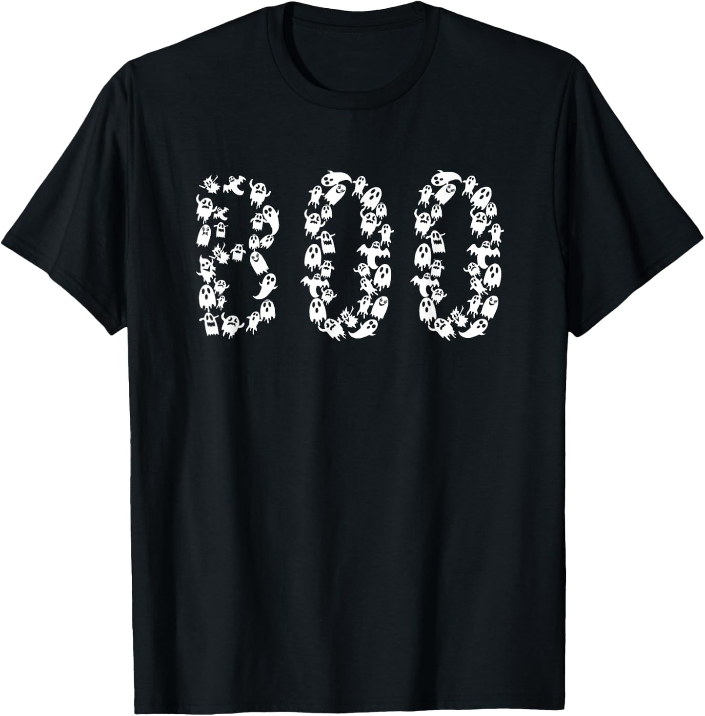 Funny Boo Ghost Halloween T-Shirt - T-Shirt | Black