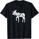 Alaska Moose Word Art - Funny Animal T-Shirt - T-Shirt | Black