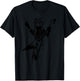 Cat Playing Flying V Guitar Musician Cat Lover Men Women T-Shirt - T-Shirt | Black