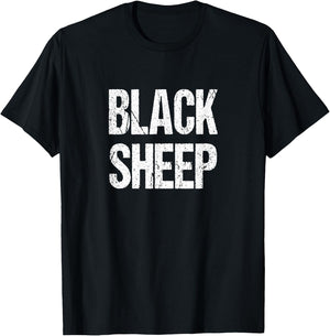 Trendy Black Sheep Outcast T-Shirt - T-Shirt | Black