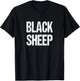 Trendy Black Sheep Outcast T-Shirt - T-Shirt | Black