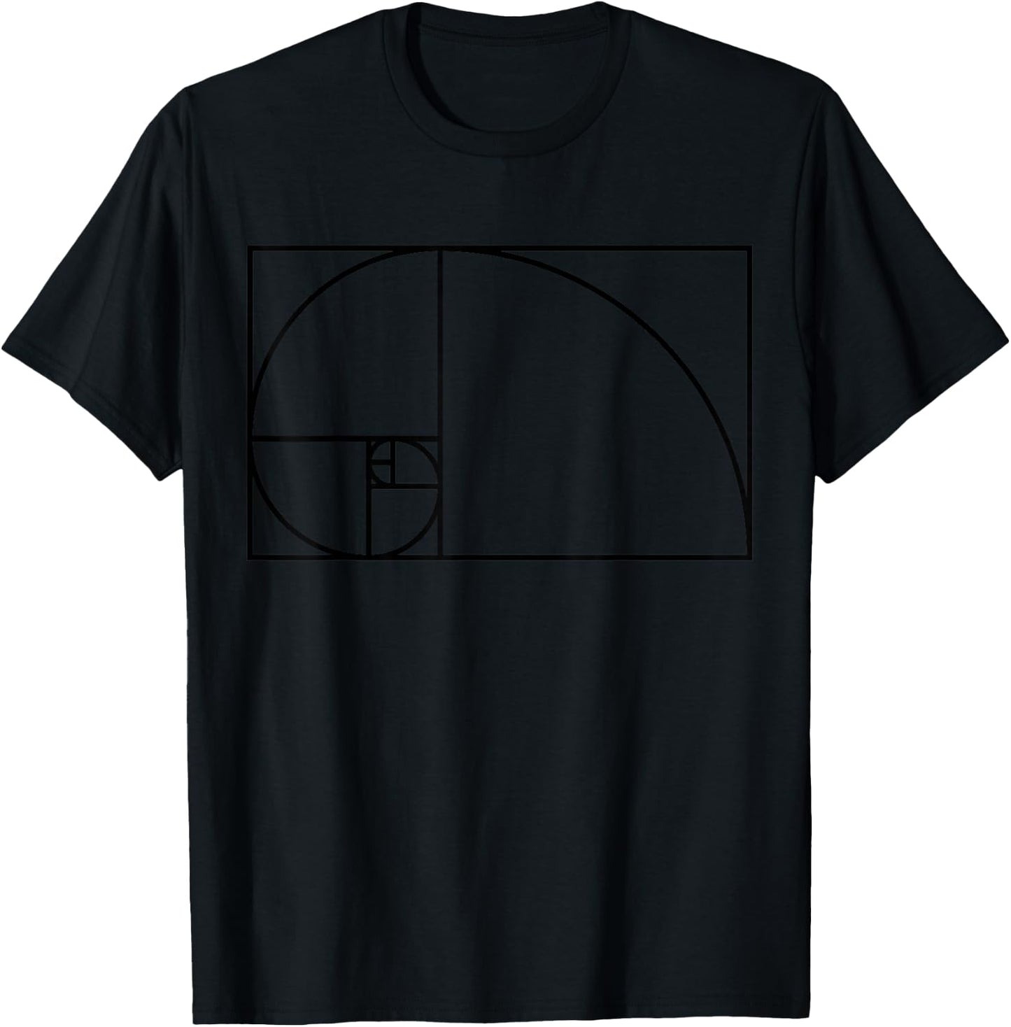 Fibonacci Sequence Golden Ratio Numbers T-Shirt - T-Shirt | Black