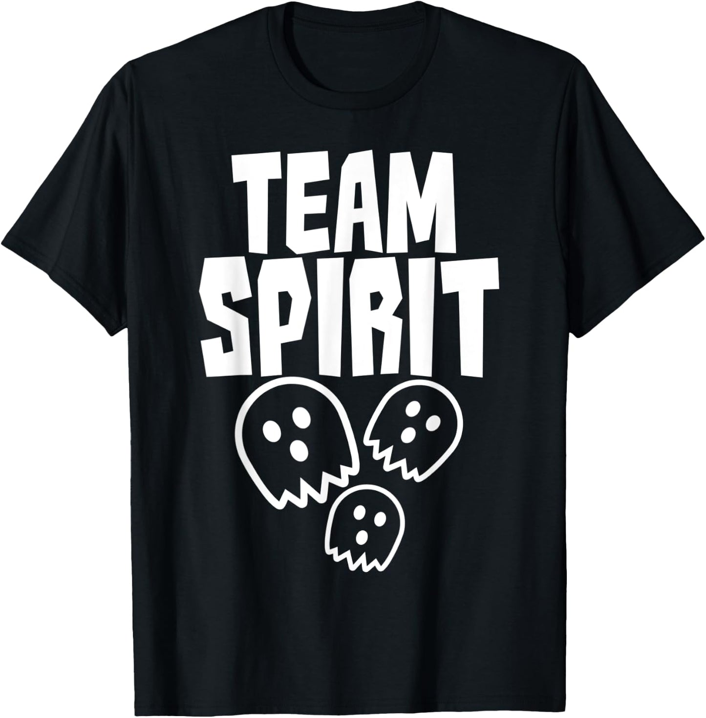Funny Ghost Pun - Team Spirit - Halloween T-Shirt - T-Shirt | Black
