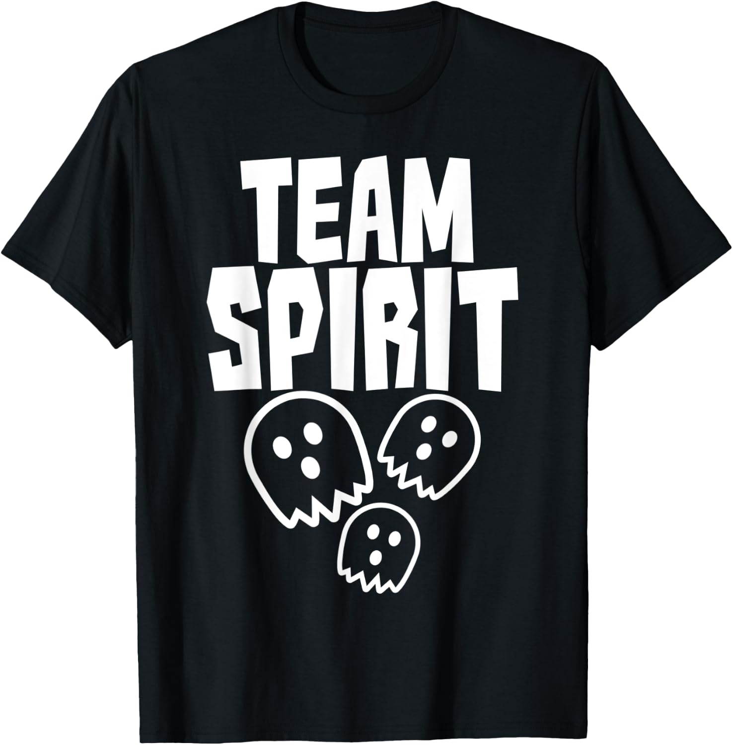Funny Ghost Pun - Team Spirit - Halloween T-Shirt - T-Shirt | Black