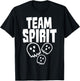 Funny Ghost Pun - Team Spirit - Halloween T-Shirt - T-Shirt | Black